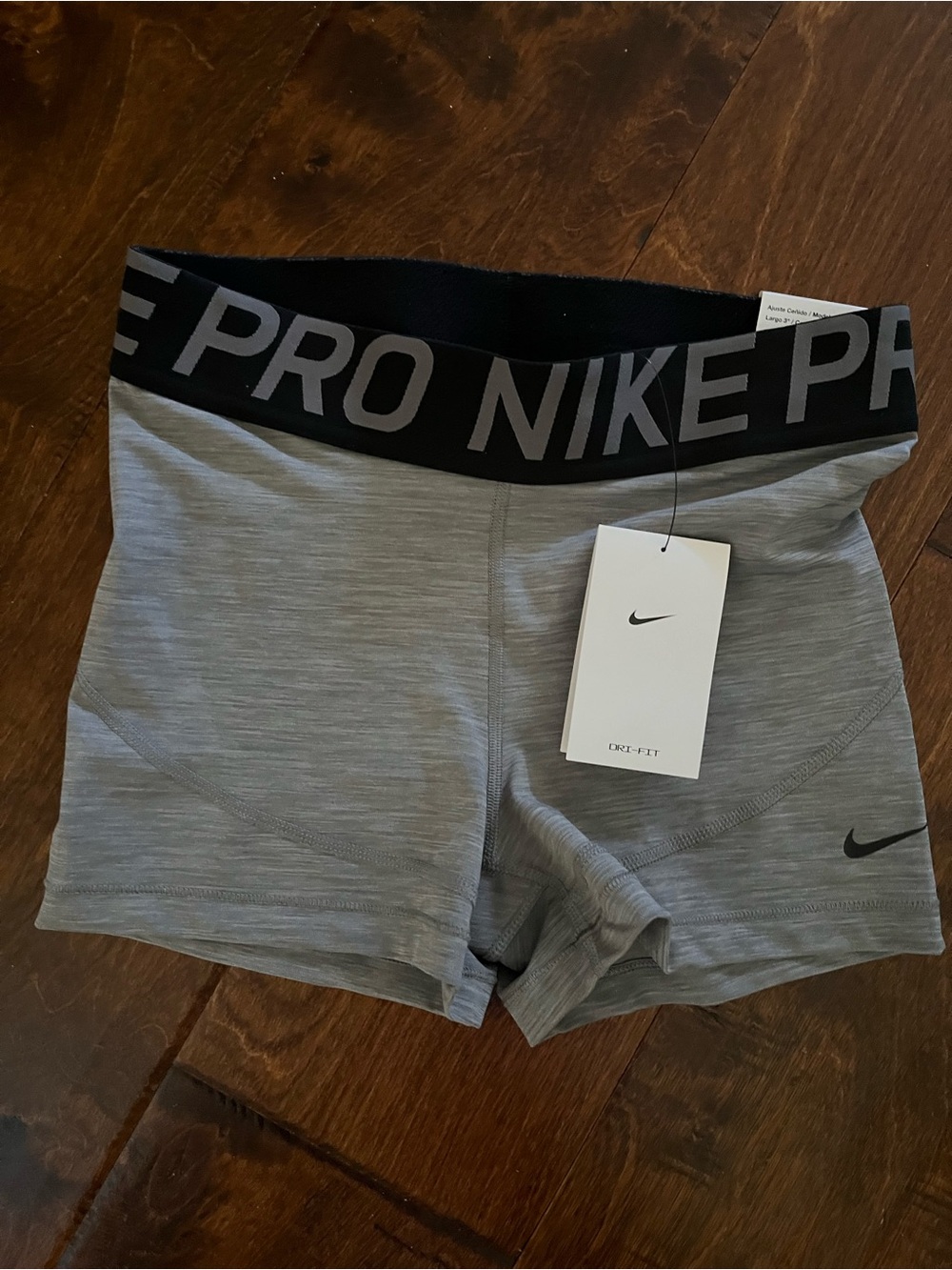 Nike Pro Dri-Fit  Gray Shorts Size M